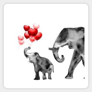 Elephant Family Sticker